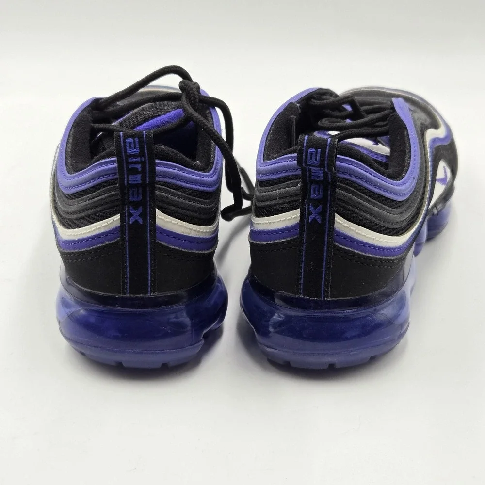 Nike Air VaporMax 97 Shoes Youth Size 4.5Y Black Purple Striped BV1153-001